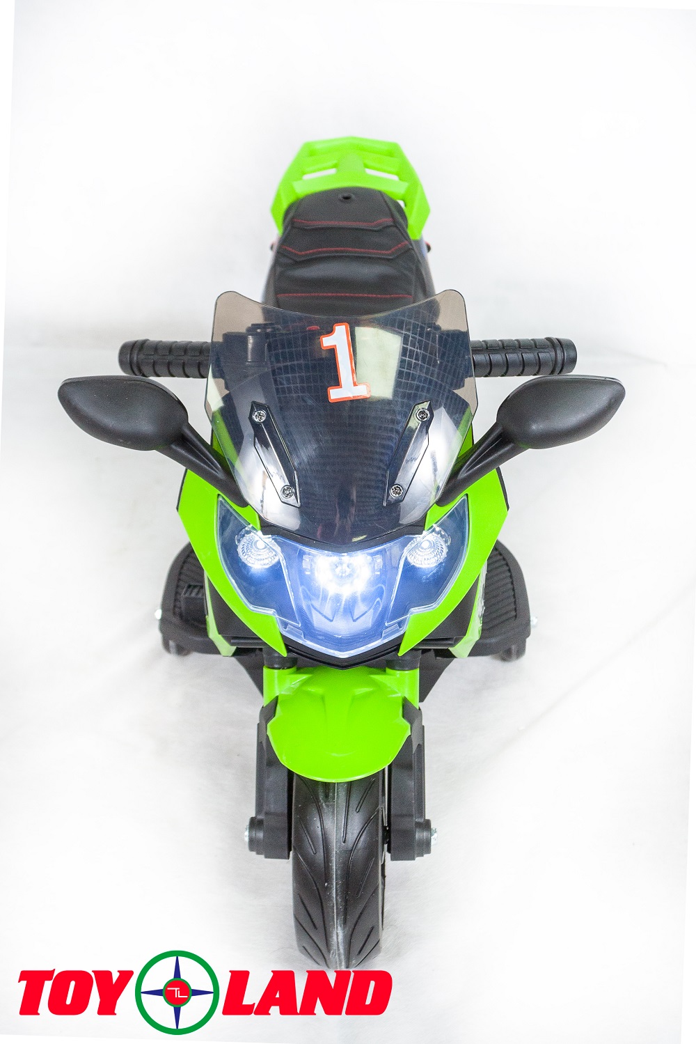Электромотоцикл - Minimoto LQ 158, зеленый, свет и звук  